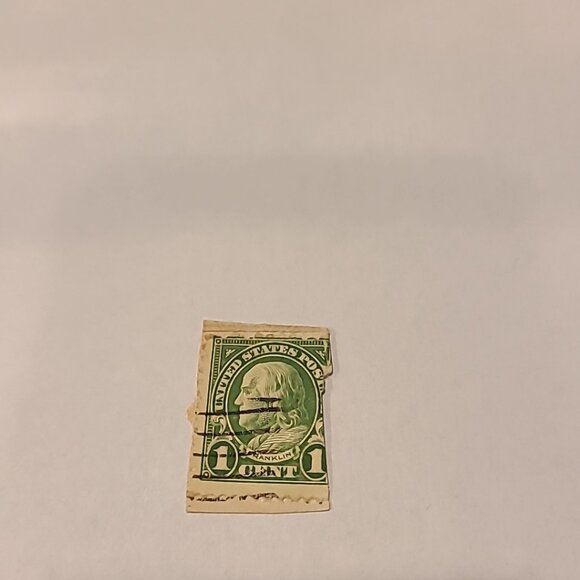 USA Stamp 1 C. 1 cent Benjamin Franklin Ben Green Postage Vintage Vtg Mail - Picture 2 of 5